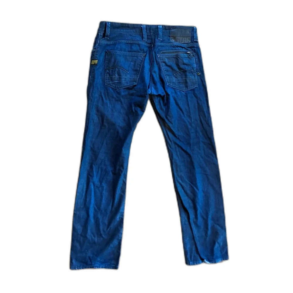G-STAR Raw 01 Blue Straight Leg Denim Jeans Pants Trousers   Mens Size 32